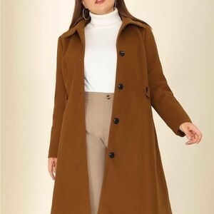Elegant Brown Women's Coat